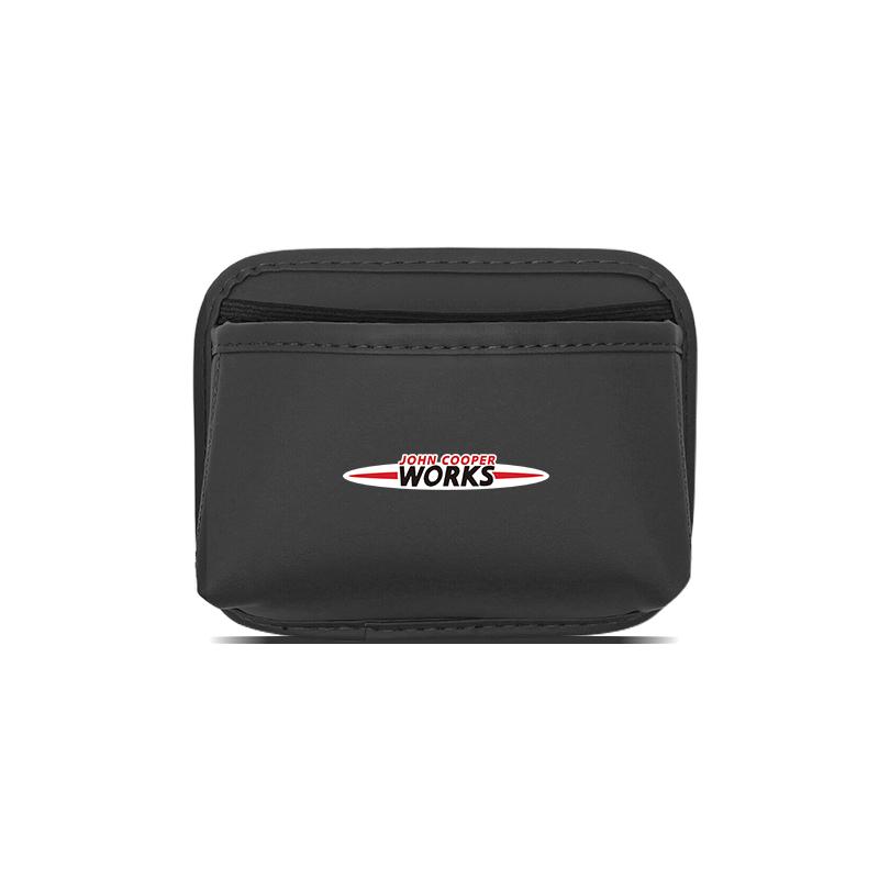 PU Leather Car Storage Organizer Bag Pocket For MINI Cooper JCW Countryman Clubman Cabrio Paceman Coupe Car tire valve cap