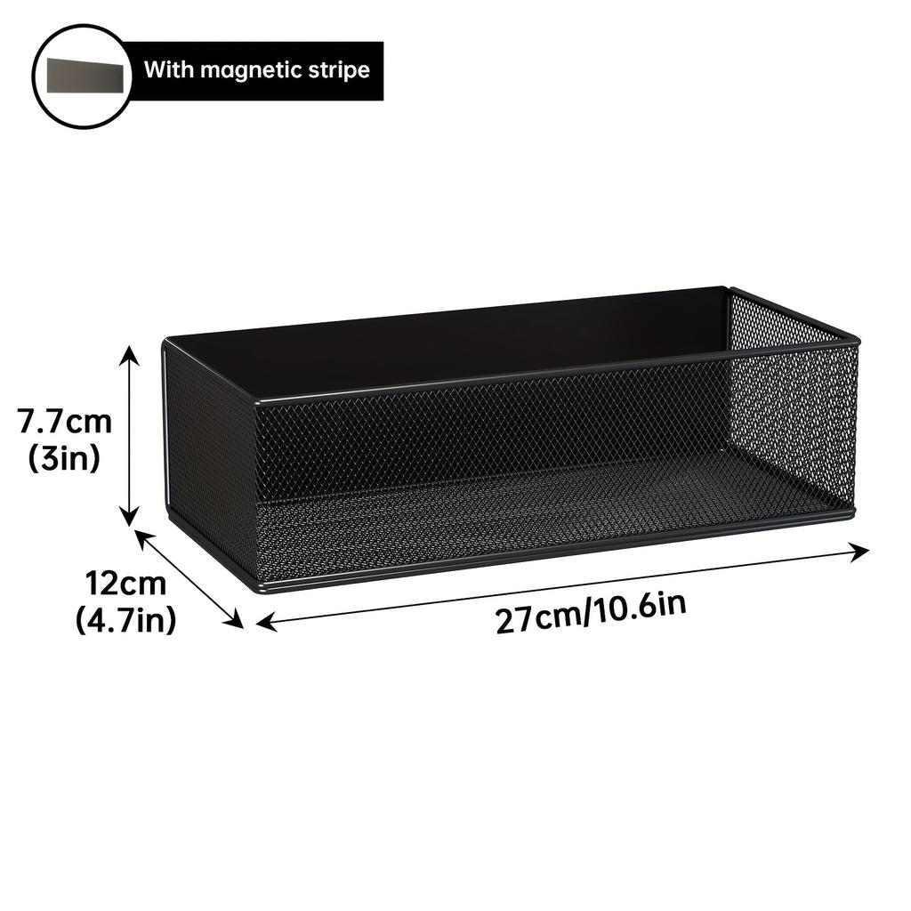 Magnetisches Gewürzregal für Kühlschrank Magnetischer Aufbewahrungskorb für Kühlschrank/Waschmaschine/Trockner Hängendes Organizer-Regal Nicht für Lebensmittelkontakt