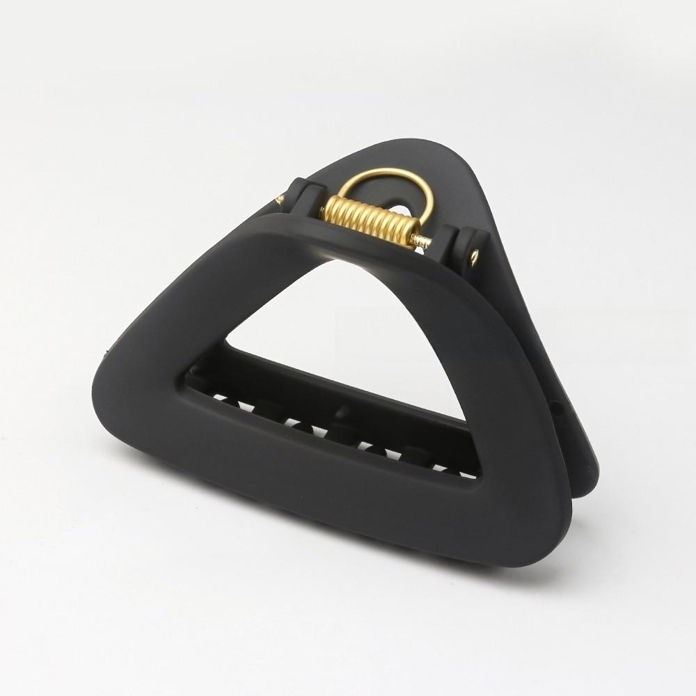 

Fashion Soft Silicone Triangle Hair Claws Flexible Unbreakable Hair Clips Non-Slip Safe Shatterproof Shark Clip чёрный