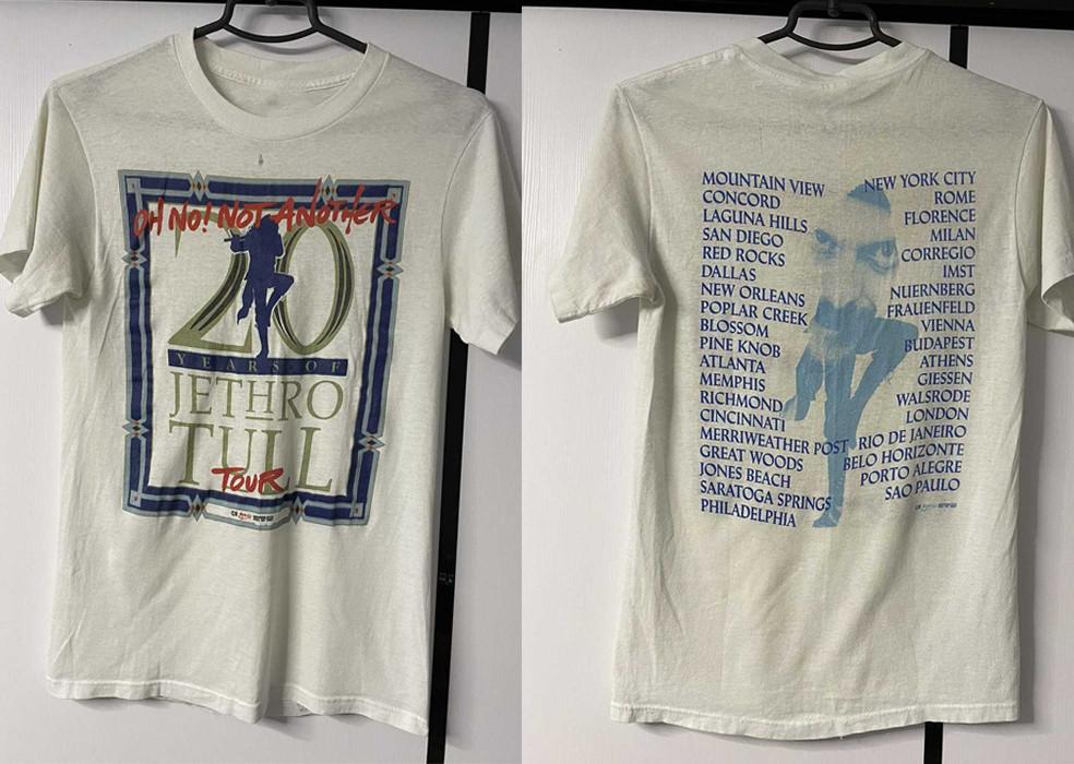 

2 Sides Jethro Tull Tour 1988 Shirt White Unisex S5XL AD263 Unisex T-Shirt S