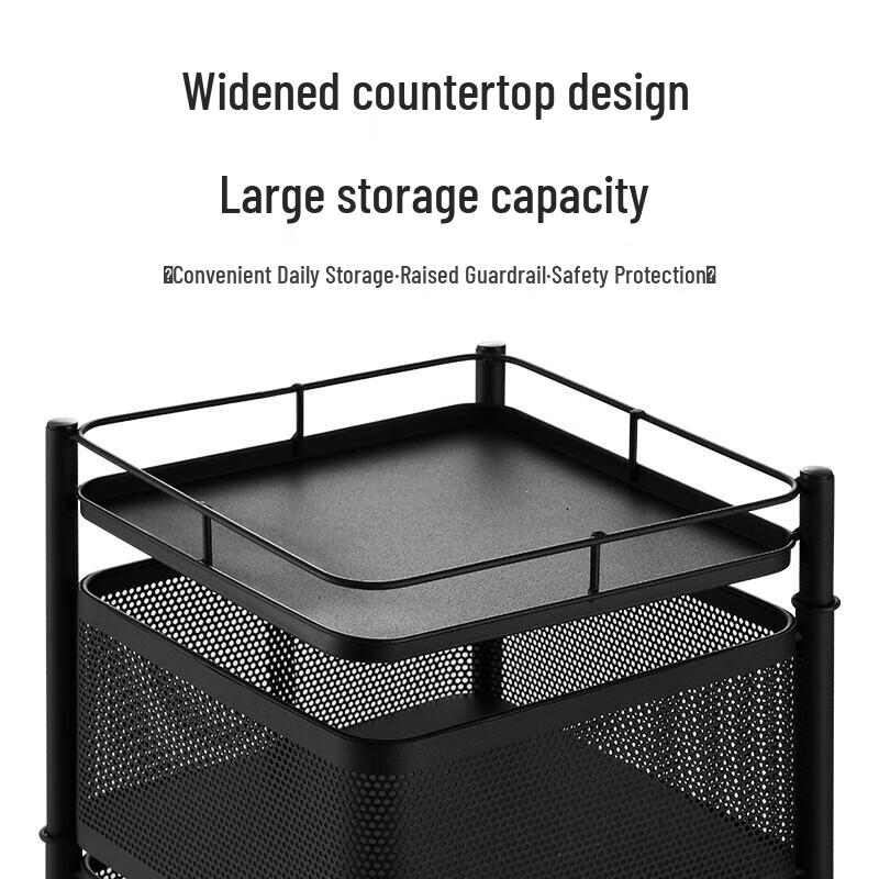 Bayco 3-Tier Rolling Kitchen Storage Cart