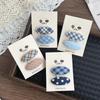 Korean Plaid Color Block Hair Clip for Girls & Babies - Gentle, No-Damage BB Hair Accessory