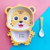 Cartoon Cute Bamboo Fiber Children's Tableware Set Animal Household Baby Auxiliary Food Bowls Divided Plate Eco Friendly Dishset