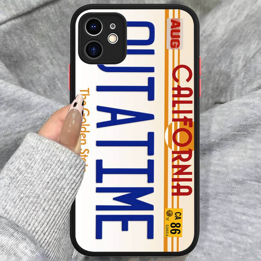 

Back To The Future Matte Transparent Phone Cover For IPhone Case 16 15 14 13 12 11 Pro Max X XS Max Plus iphone X