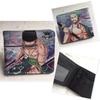 One Piece Luffy & Zoro Unisex PU skórzany krótki portfel i portmonetka