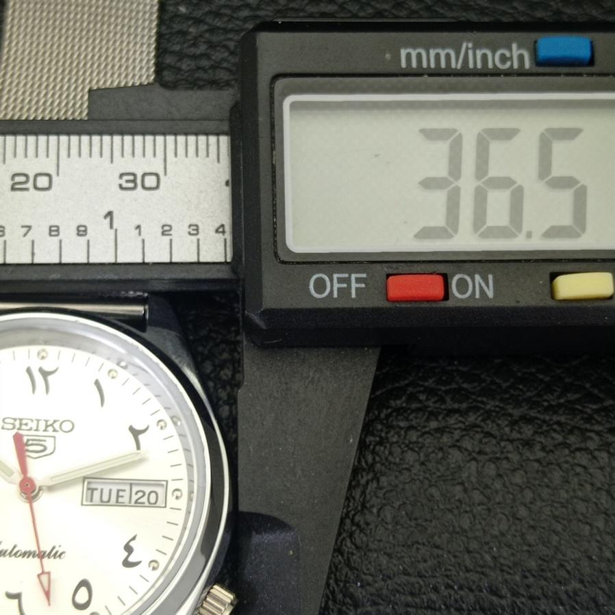 REFURBISHED VINTAGE SEIKO 5 AUTO 6309A JAPAN MENS ARABIC SILVER WATCH a175402-2