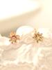 Minimalpiercing 14K Internal Carved Cubic Flower Labret Piercing