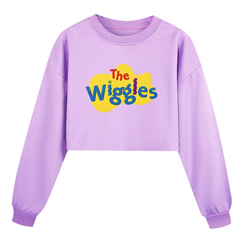 5671 Kids Girls The Wiggles Anime Cartoon Printed Casual Long Sleeves Sweatshirt 110cm фиолетовый