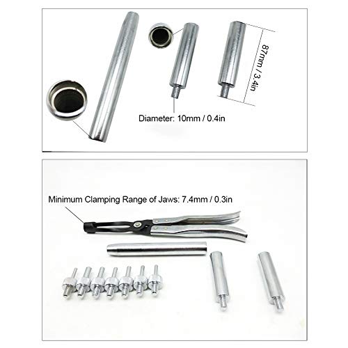 Duokon Valve Stem Seal Remover Kit, 11-Piece Set Valve Stem Seal Pliers Removal and Installation Kit with Long Drive Handles for Automotive Garage Too