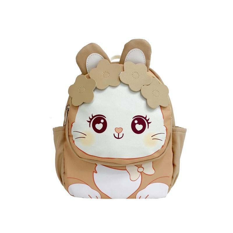Kindergarten School Bag Cartoon Cute Lace Bunny Baby Backpack Children S Backpack хаки