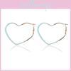 Trendy Multicolor Heart-shaped Earrings Alloy Fashionable Creative Design Chic Jewelry