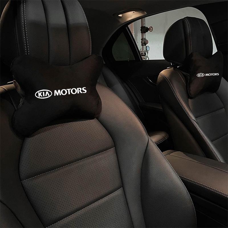 AKZWLR1 New Fashion Car Seat Belt Protect Shoulder Pads Cervical Spine Headrest Neck Pillow For Kia Ceed Sportage Cerato Soul Sorento