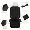 Thicken 600D Fabric Car Seat Protector | Non-Slip Backing, Mesh Pockets, Car Seat Cushion Mat