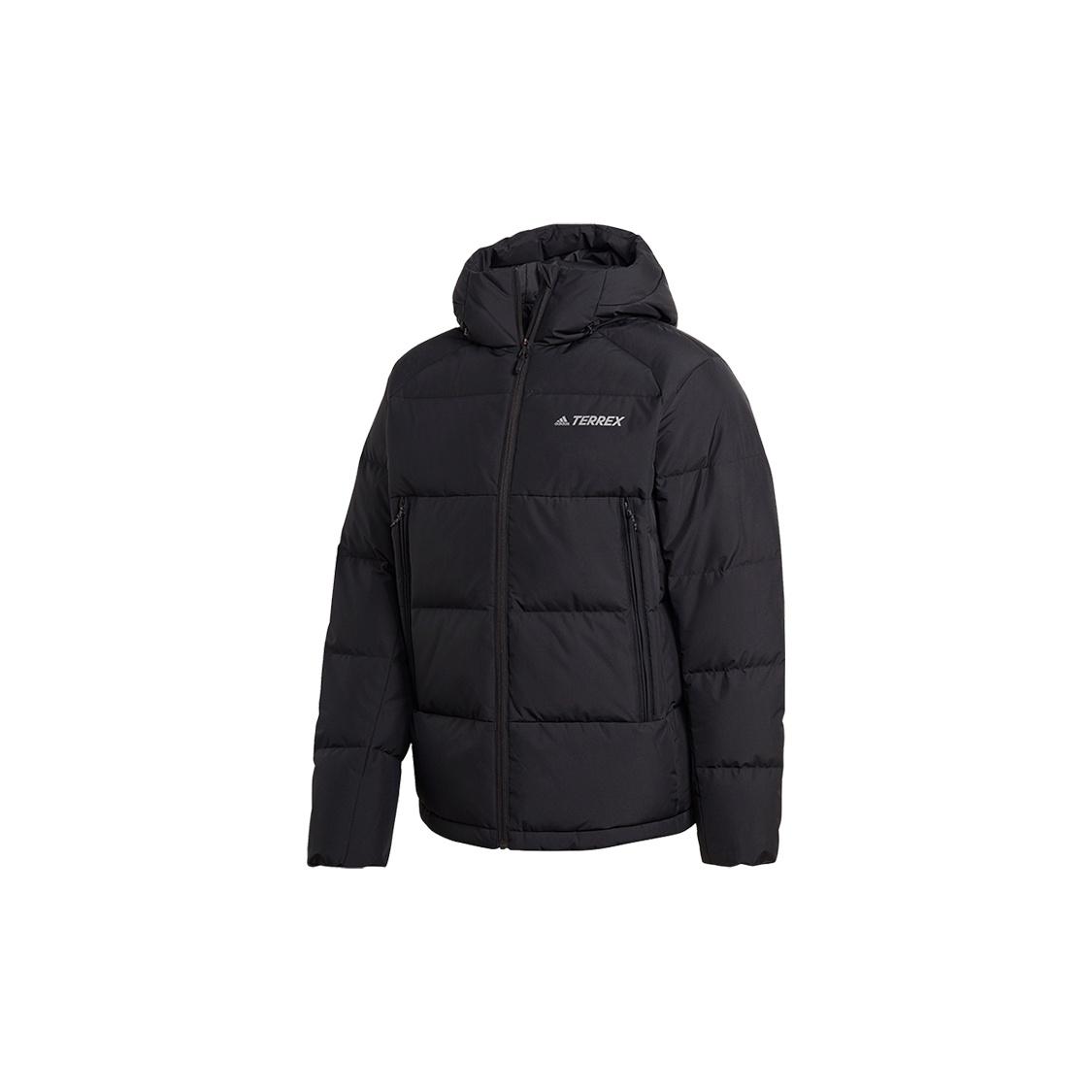 adidas Sports Windproof Stay Warm hooded down Jacket Black Men s GE9901 XL