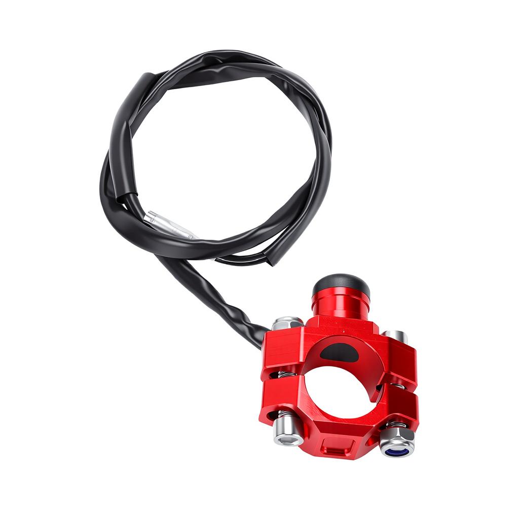 Dirt Bike Engine Stop Start Kill Button with Mounting Backplate CNC Replacement for CRF XR CR 125 230 250 300 450 650