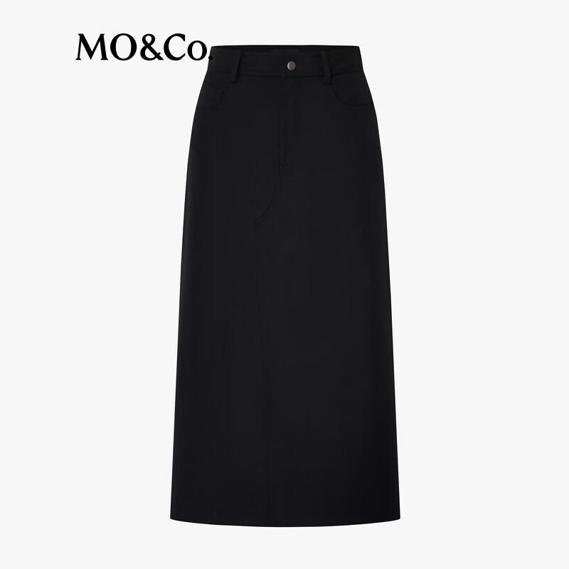 MO&Co. A-Line High-Waist Long Skirt