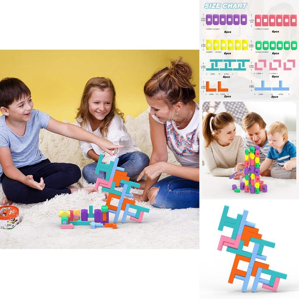 Silicone Building Blocks Toy For Kids Educational Diy Creative Play Set For Early Learning