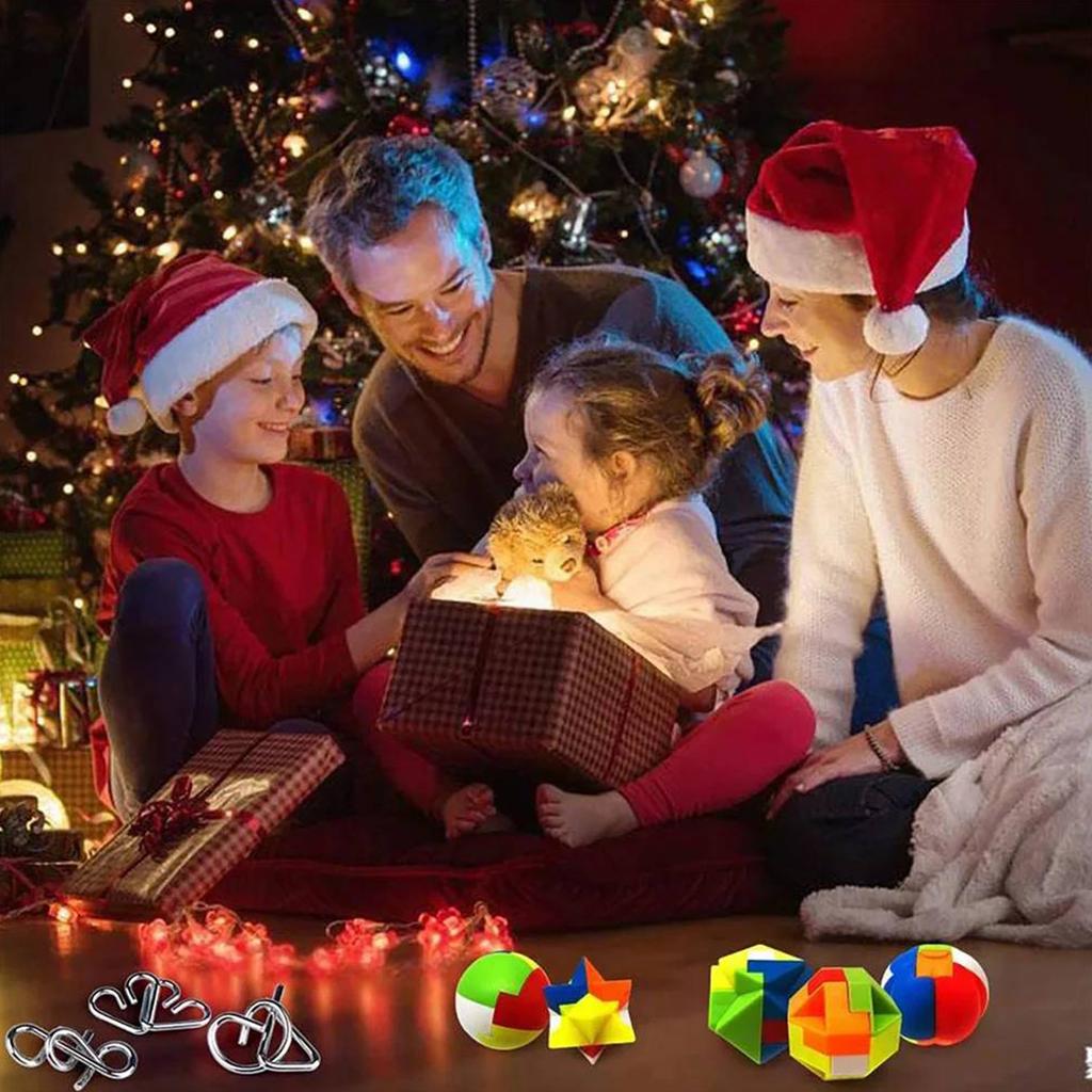 Julkalender 2025 Hjärngympa Julkalender Nedräkningskalender Julklappar för Pojkar Flickor Tonåringar Vuxna