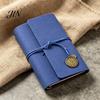 Durable Cover Notebook Faux Leather Writing Journal Notebook, 6 Ring Loose Leaf Binder, 7 Inch Diary Sketchbook with Clock Pendant for Travel Business