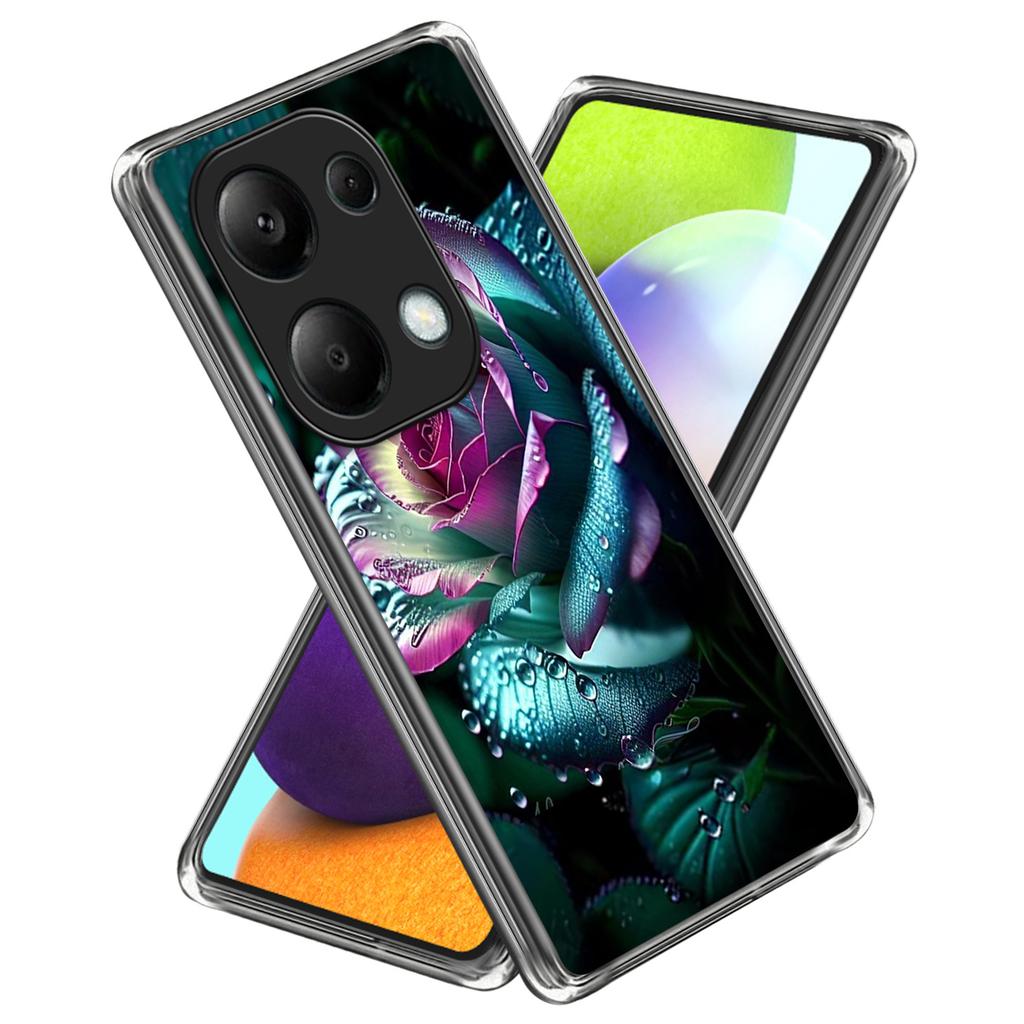 For Xiaomi Redmi Note 13 Pro 4G/Xiaomi Poco M6 Pro 4G Case Shock-Absorbent TPU Pattern Printed Phone Cover