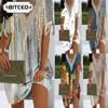Fashion Summer Spring Short Sleeve V-Neck Casual Dresses