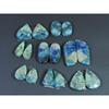 186Cts. Natural Shattuckite Matched Pair Mix Cabochon Gemstone 8Pair Lot C-1445