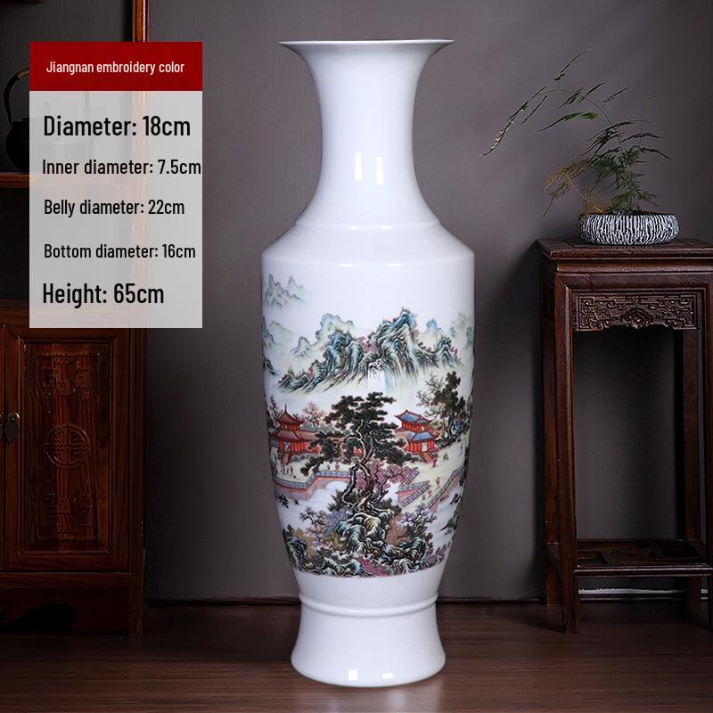 65cm Tall Ceramic Floor Vase for