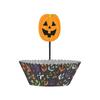 Unique Party Pumpkin Head Halloween Muffin and Cupcake Cases Set (Pack of 24)