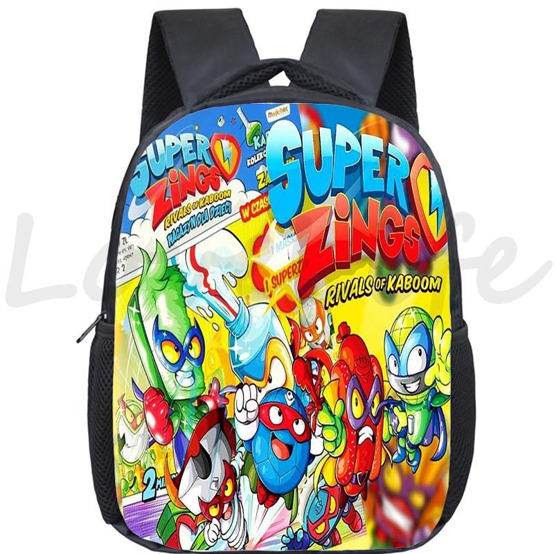 New Super Zings Kindergarten Bag Cartoon Game Superzings Backpack for Boys Girls Children School Bags Kids Daily Bookbag Mochila