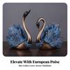 Resin Swan Figurine Decorative Tabletop Ornament Beautiful for Bookshelf