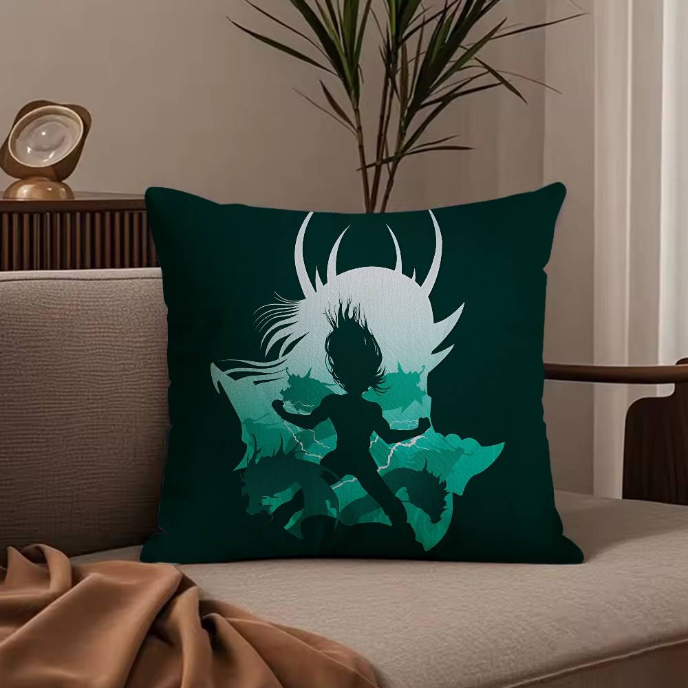 Anime S-Saint S-Seiya Pillow Case Anti-dustmite Pillowcase Invisible zipper silky short plush Sofa cushion cover