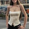 Summer Women's Halter Neck Wrap Top - Slimming, Flattering, Sleeveless, Versatile Solid Color Tank Top