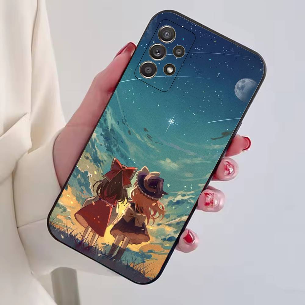 Anime T-TouHou Project Girl Phone Case For Samsung S25,S24,S21,S22,S23,S30,Ultra,S20,Plus,Fe,Lite,Note,10,Black Cover