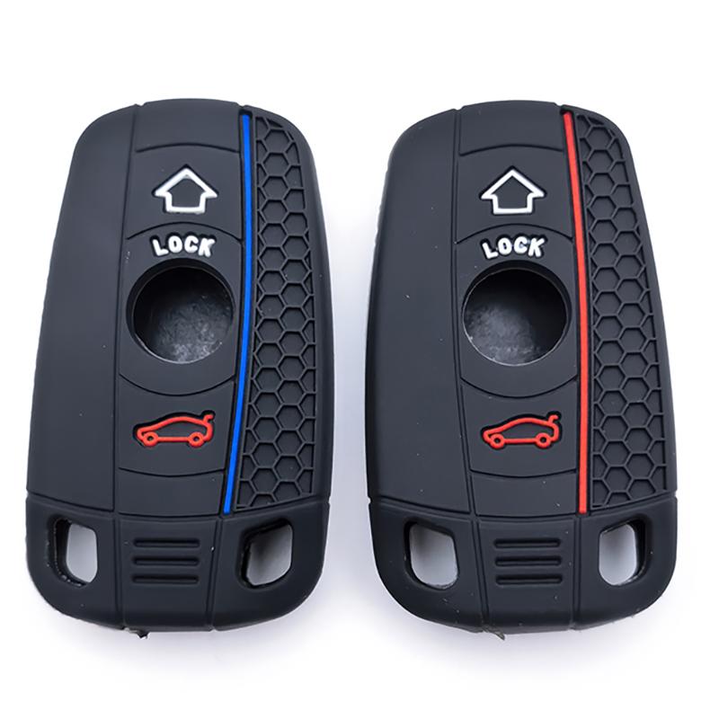 Silicone Car Remote Key Case Cover For Bmw E60 E61 E70 E81 E87 E90 E91 E92 X1 X5 X3 1 3 5 Series Z4 Protector Shell Accessories