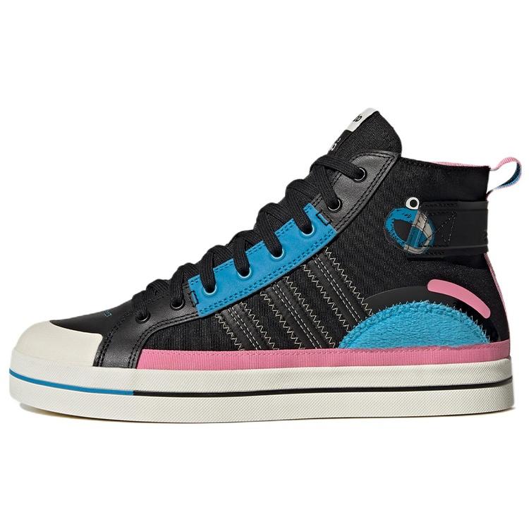 adidas neo City Canvas Hi SSJF x Sesame Street x JF Black Blue Pink Men s GY2189 EU 37⅓