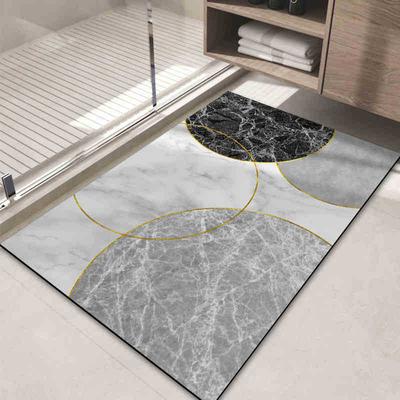Light Luxury Style Diatom Mud Floor Mat Bathroom Bathroom Bathroom Door Dirt-Resistant Foot Mat Household Non-Slip Easy To Take Care Of