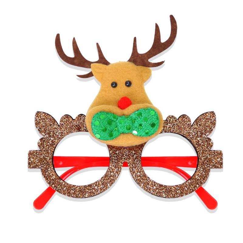Christmas Santa Decoration Claus Snowman Glasses Adult Child Xmas Props Party