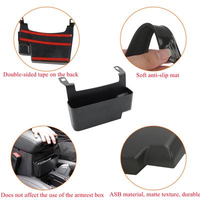 Car Center Console Storage Box Hanging Armrest Organizer for Jeep Wrangler JL Gladiator JT 4XE 2018-2026 Interior Accessories