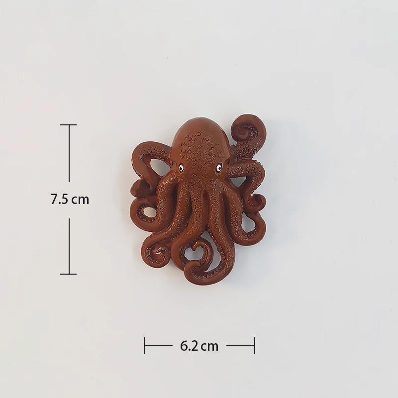 Maldives Souvenirs Marine Animals Fridge Magnets Octopus Clownfish Flying Fish Fridge Stickers Home Decor Children Gift
