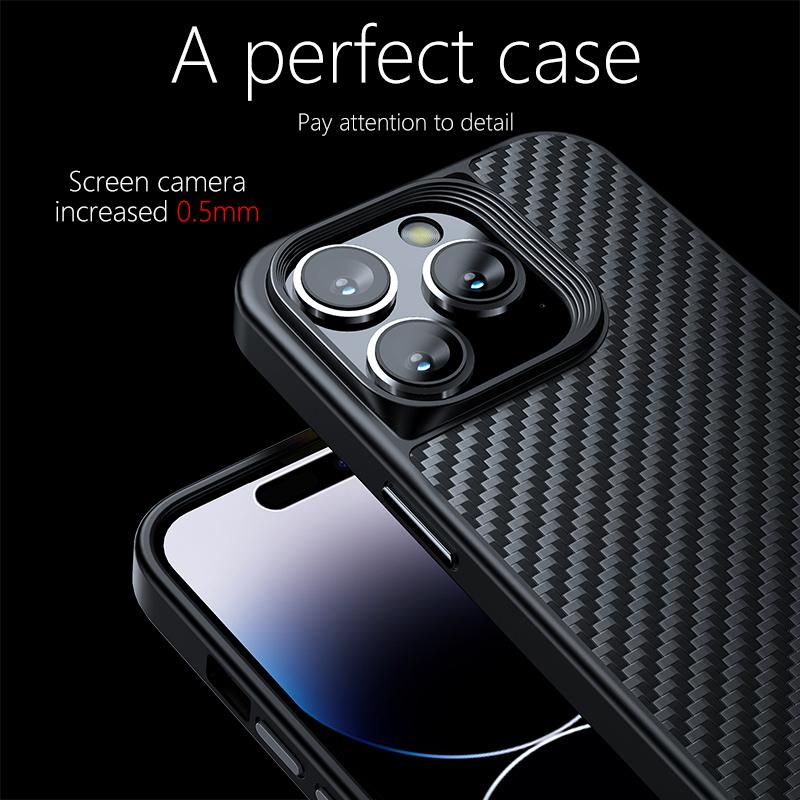 Wlons Magnetic Kevlar Aramid Fiber Cover For iPhone 16 15 14 13 Pro Max 16 15 14 Plus Anti-Drop Anti-Fingerprint Magsafe Case