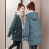 Parker Down Padded Jacket Mid-length Winter Student Hong Kong Style Girl Padded Jacket Trend