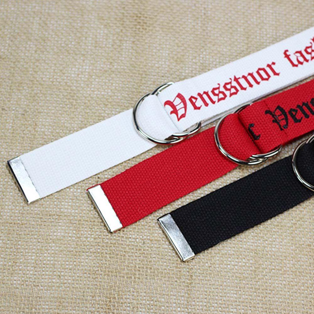 Nylon Unisex Women Men Thai Printing Double Buckle Waist Belt Unisex Belt Nylon Belt Waistband