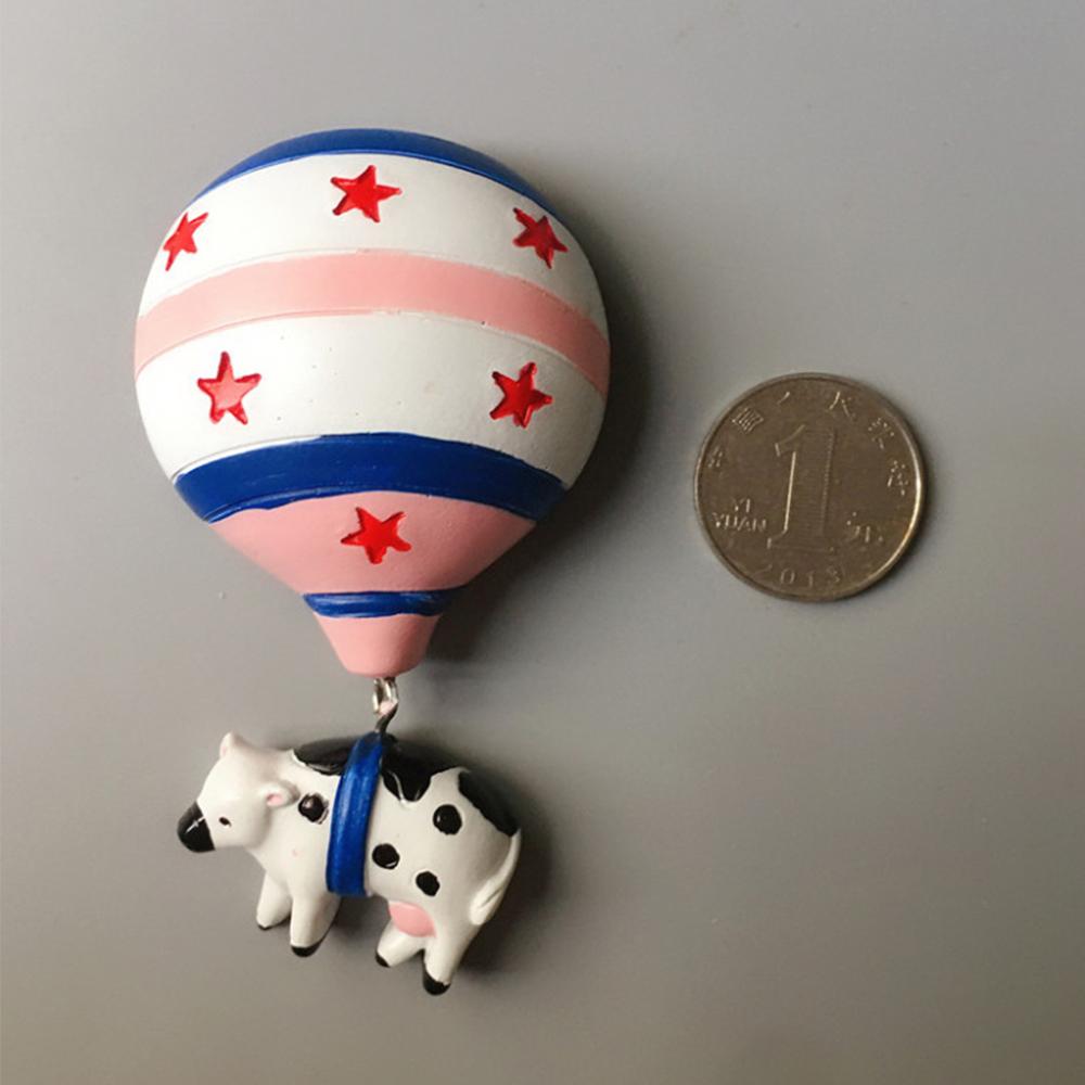 Hot Air Balloon Refrigerator Stickers Animal Shape Magnetic Three-Dimensional Design Message Note Sticky Kitchen Home Decoration