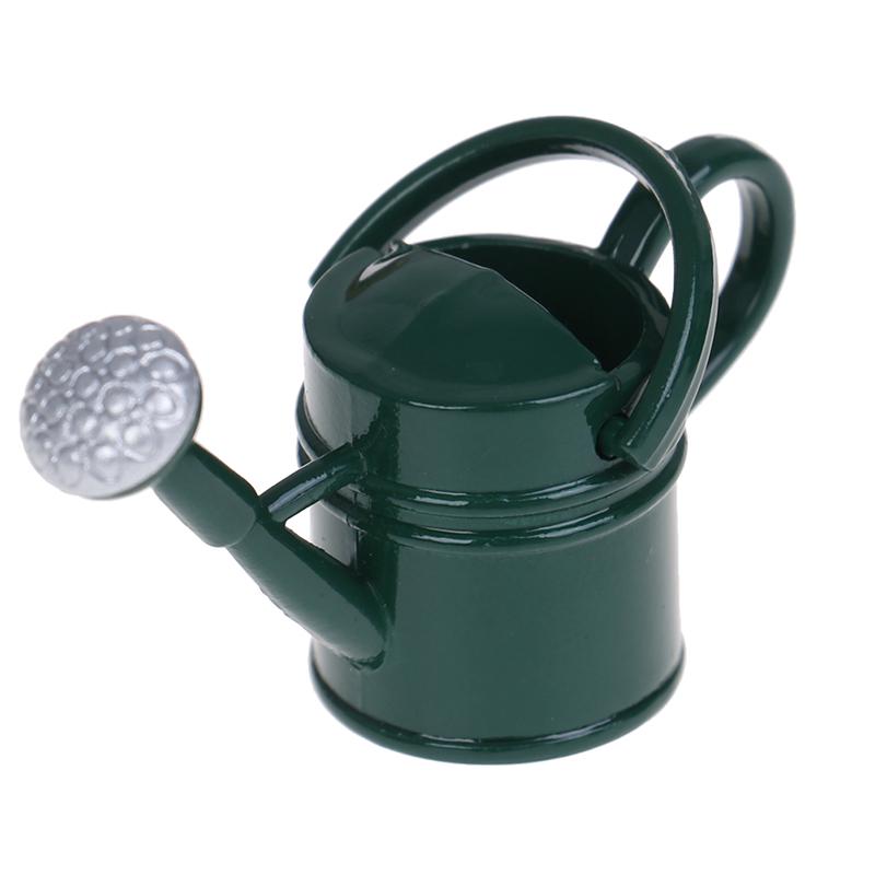 1/12 Metal Watering Can Buckets Garden Miniature Decoration For Children Kids Dolls Acces Dollhouse Miniature Furniture Toys