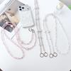 Crystal Bead Flower Phone Charm & Versatile Anti-Loss Crossbody Chain Keychain