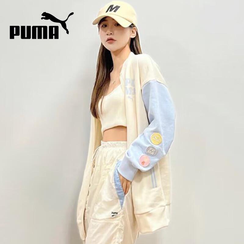 PUMA Women s Color Block Baseball Jacket L
