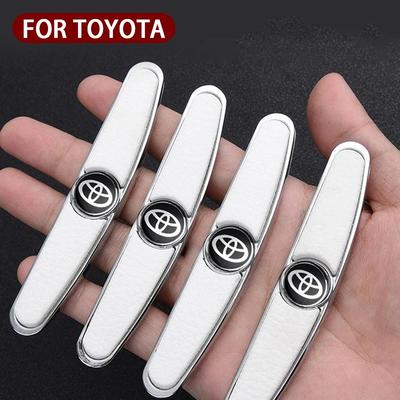 4Pcs Car Door Anti-Collision Strip Rearview Mirror Protection Sticker For GR Sport Gazoo Racing Yaris 86 Corolla RAV4 RZ