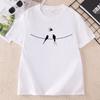 Birds on Wire T Shirt Unisex Casual Natural Lover TShirt Casual Round Neck Print Short Sleeve Tshirts Wo Clothing