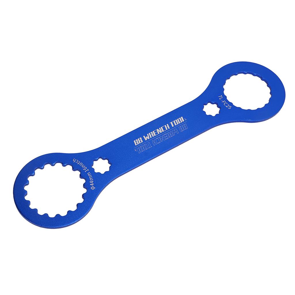 Bicycle Bottom Bracket Wrench Tool Aluminum Alloy Bike Integrated Hollow BB Wrench for Mountain
