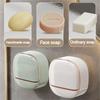 Luxury Soap Holder Soap Box With Drain Pan Soap Box With Lid Wall Mounted Drain Soap Box With Flip Lid-Y78A